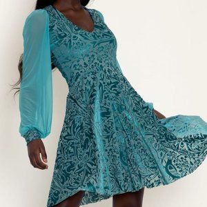 BNWT - BURNED VELVET BRER RABBIT TEAL LL ROMANCE